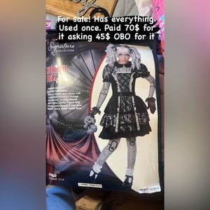 Horror doll girl costume